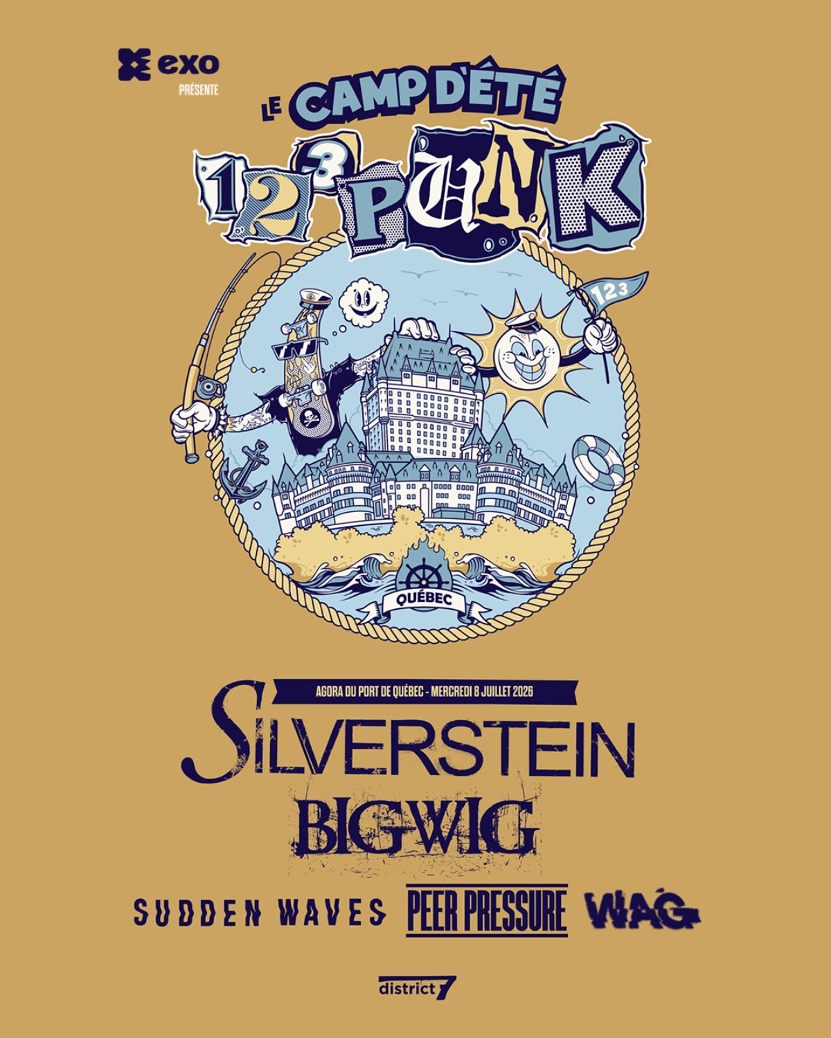 Affiche Camp d'Été 123Punk - Québec, Silverctein